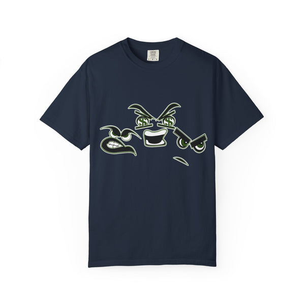 Green Meanie Bandits Facial Expressions Graphic Tee