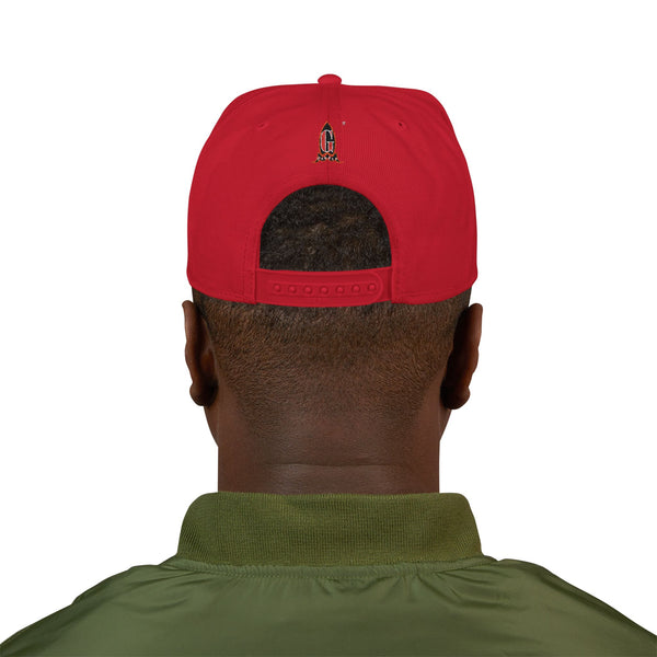 Embroidered Green Meanie G Rocket Snapback Cap