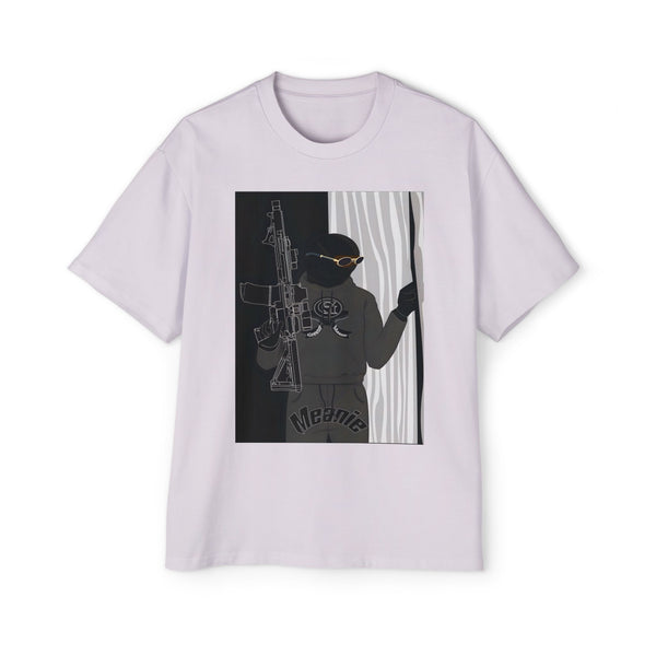 Men's Heavy Oversized Graphic Green Meanie X Tee