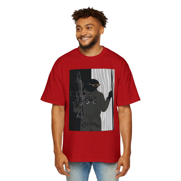Men's Heavy Oversized Graphic Green Meanie X Tee