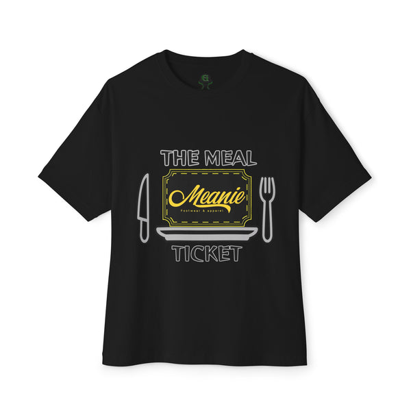 Green Meanie Meal Ticket Oversized Boxy Tee