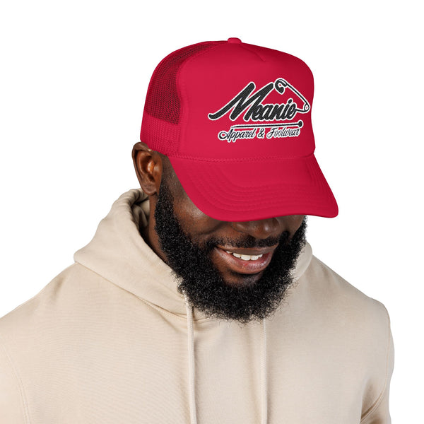 Green Meanie Brand Foam Trucker Hat with Embroidery