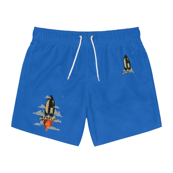 Royal Blue Green Meanie G Rocket shorts