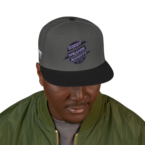 Stylish Embroidered Green Meanie Bandits Snapback Cap