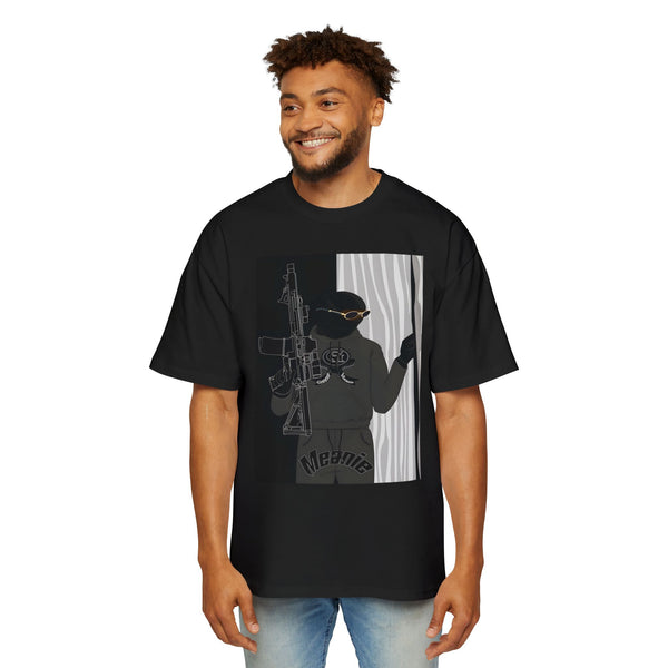 Men's Heavy Oversized Graphic Green Meanie X Tee