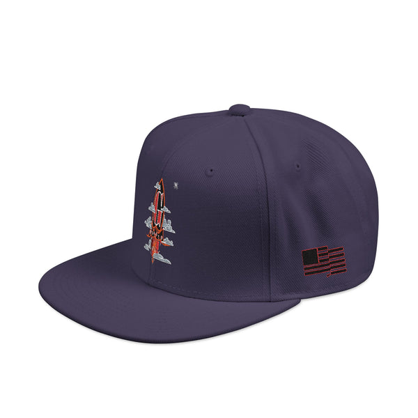 Embroidered Green Meanie G Rocket Snapback Cap
