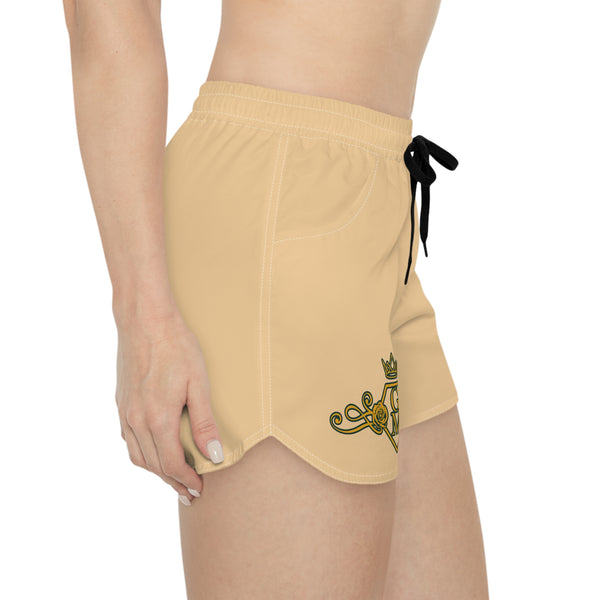 Women's Tan GM Crowned Casual Shorts