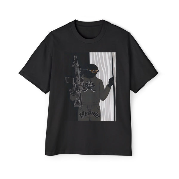 Men's Heavy Oversized Graphic Green Meanie X Tee