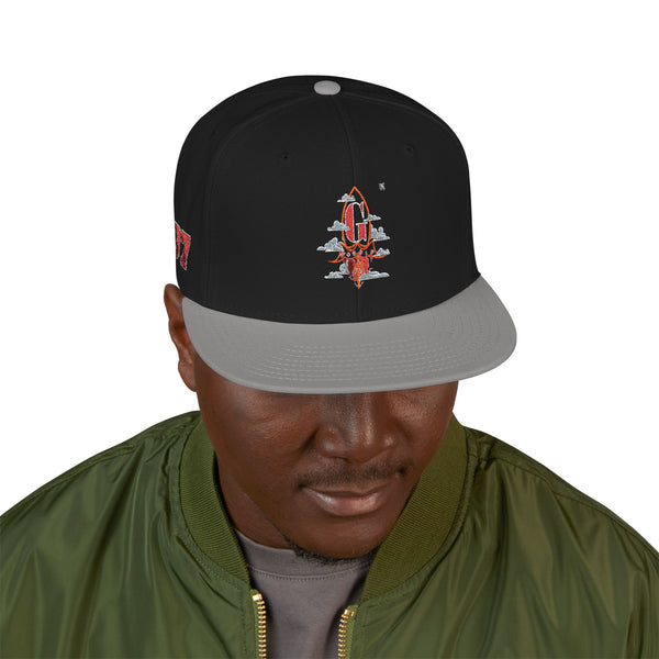 Embroidered Green Meanie G Rocket Snapback Cap