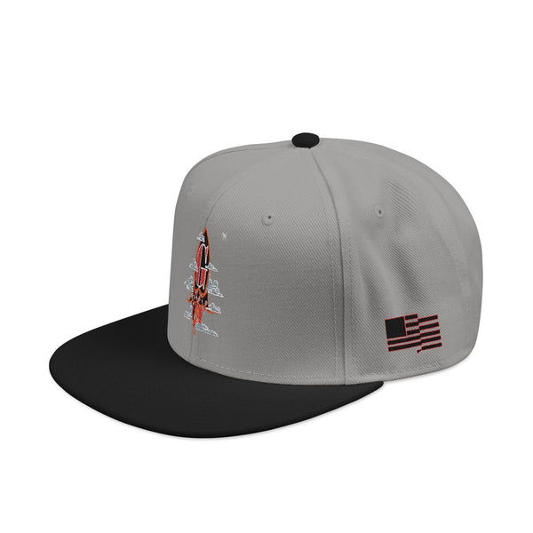 Embroidered Green Meanie G Rocket Snapback Cap