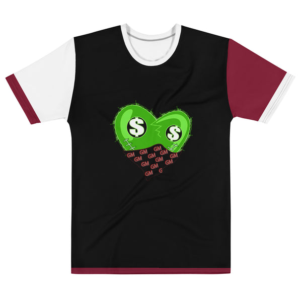 Green Meanie Heart & Money Men's t-shirt