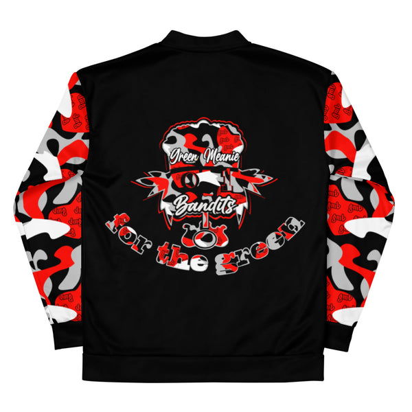 RED/BLK/GREY G.M.B Camo Bomber Jacket